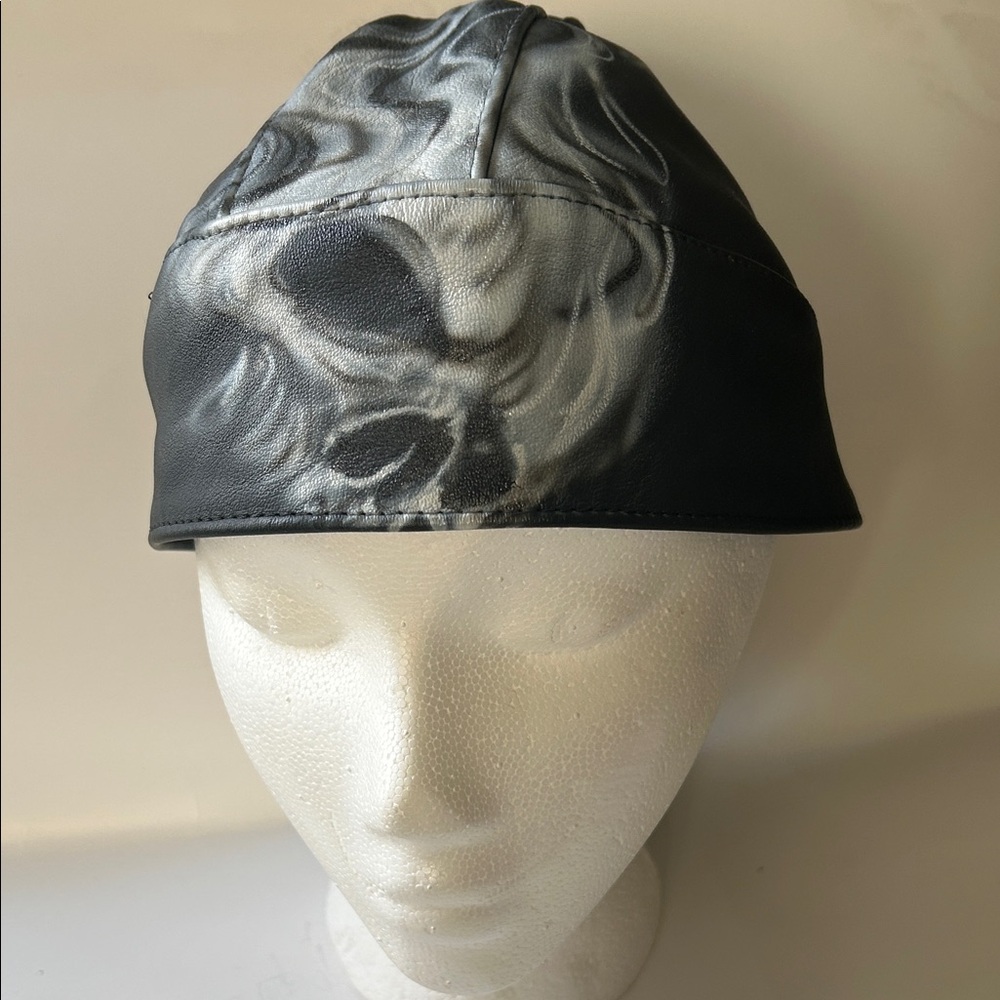Black and Gray Skull Cap